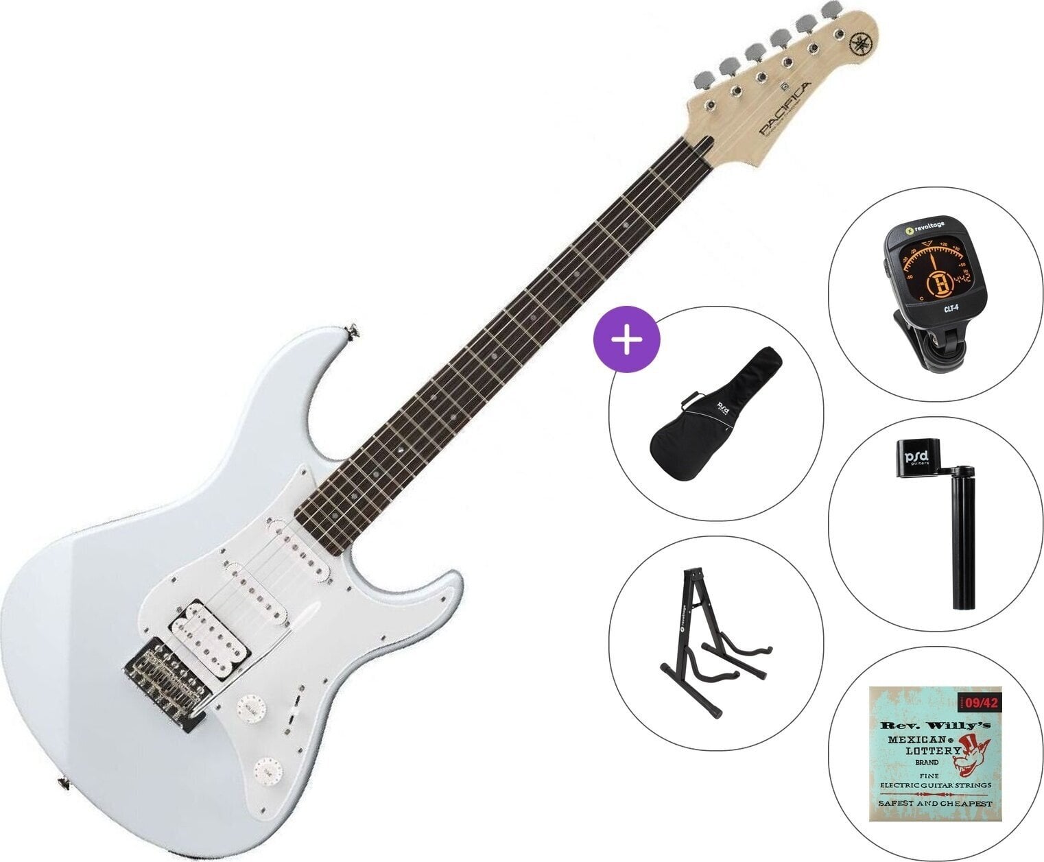 Električna gitara Yamaha Pacifica 012 Standard SET White Električna gitara