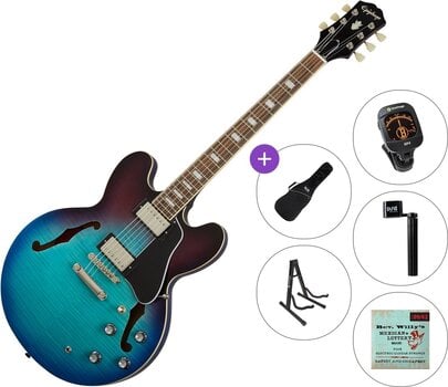 Guitarra semi-acústica Epiphone ES-335 Figured Standard SET Blueberry Burst Guitarra semi-acústica - 1
