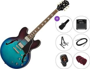 Guitarra semi-acústica Epiphone ES-335 Figured Premium SET Blueberry Burst Guitarra semi-acústica