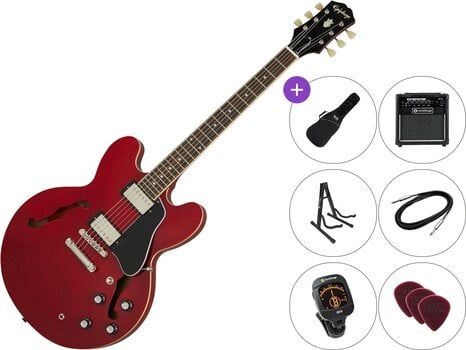 Halbresonanz-Gitarre Epiphone ES-335 Premium SET Cherry Halbresonanz-Gitarre - 1