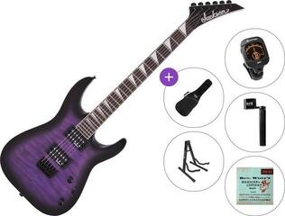 Sähkökitara Jackson JS Series Dinky Arch Top JS32Q DKA HT AH Standard SET Transparent Purple Burst Sähkökitara