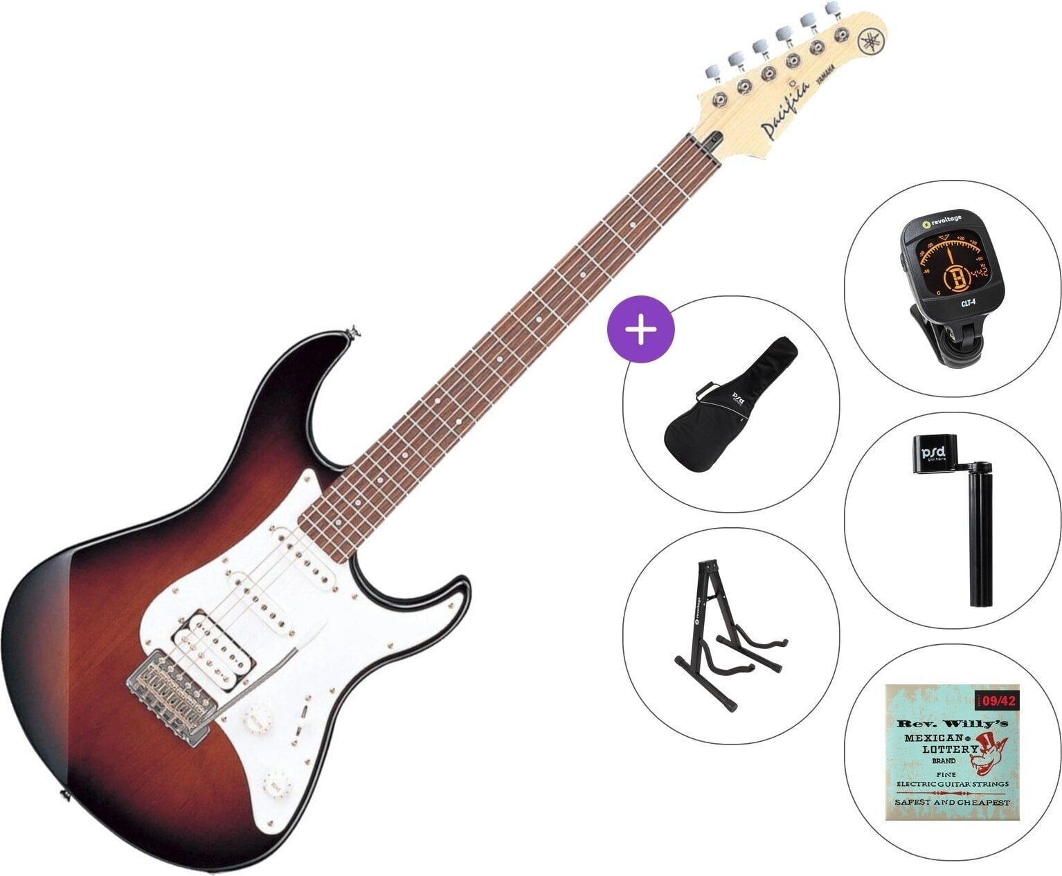 Guitarra elétrica Yamaha Pacifica 112J MKII Standard SET Old Violin Sunburst Guitarra elétrica