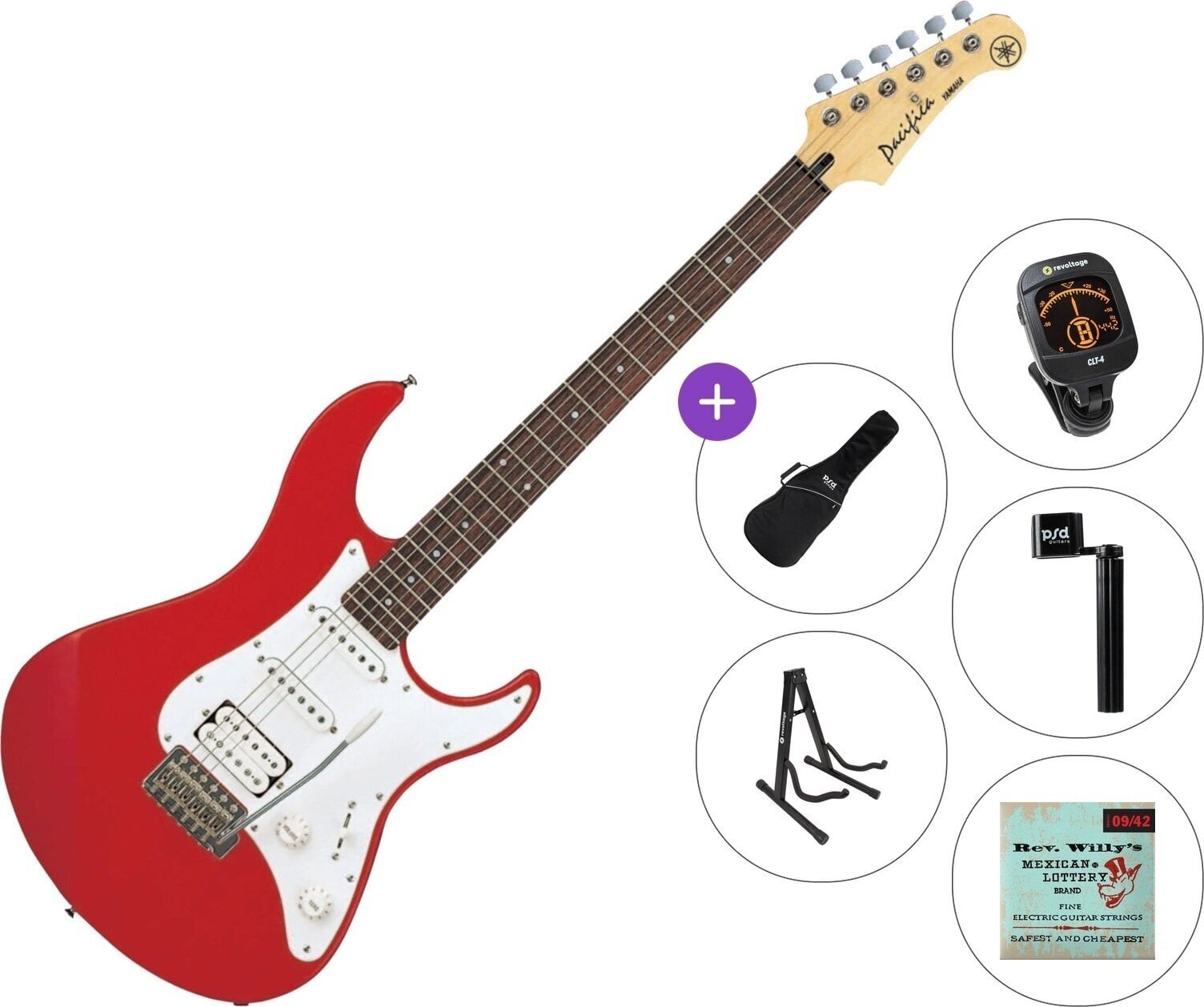 Chitarra Elettrica Yamaha Pacifica 112J MKII Standard SET Red Metallic Chitarra Elettrica