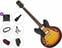 Semi-akoestische gitaar Epiphone ES-335 LH Premium SET Vintage Sunburst Semi-akoestische gitaar