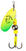 Spinner / Cuchara Savage Gear Caviar Spinner Fluo Yellow/Chartreuse 9,5 g