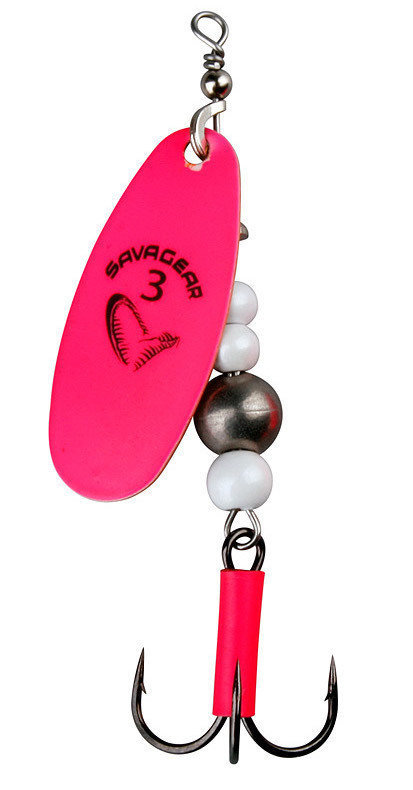 Spinner / Spoon Savage Gear Caviar Spinner #3 9.5g Fluo Pink