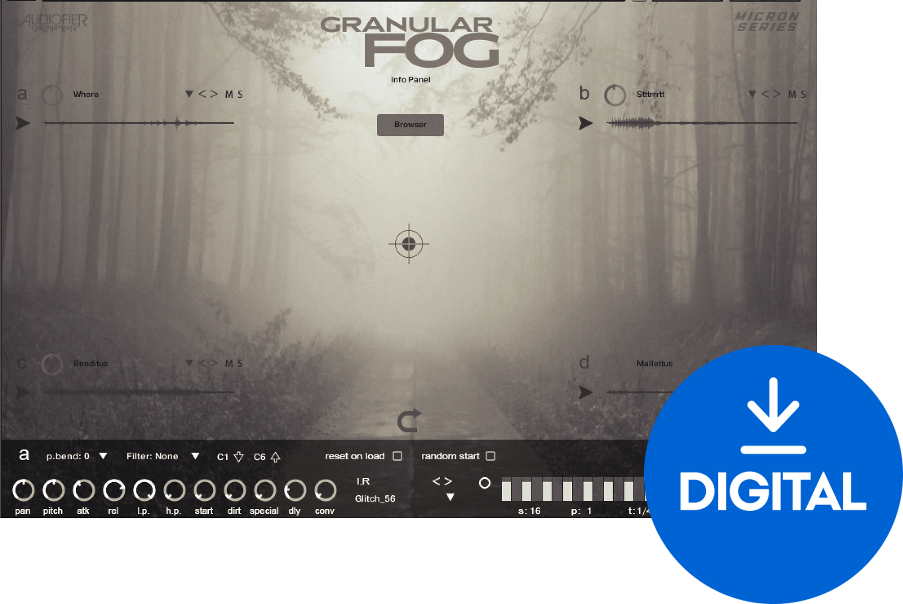 Soundlibraries für Sampler Audiofier Micron GRANULAR FOG (Digitales Produkt)