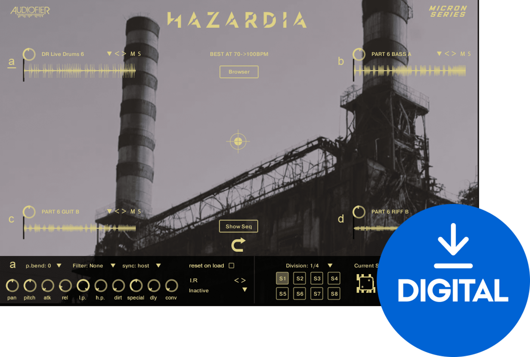 Soundlibraries für Sampler Audiofier Micron HAZARDIA (Digitales Produkt)