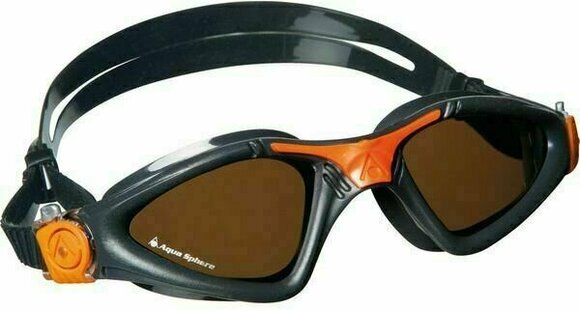 Svømmebriller Aqua Sphere Svømmebriller Kayenne Polarized Lens Grey/Orange UNI - 1