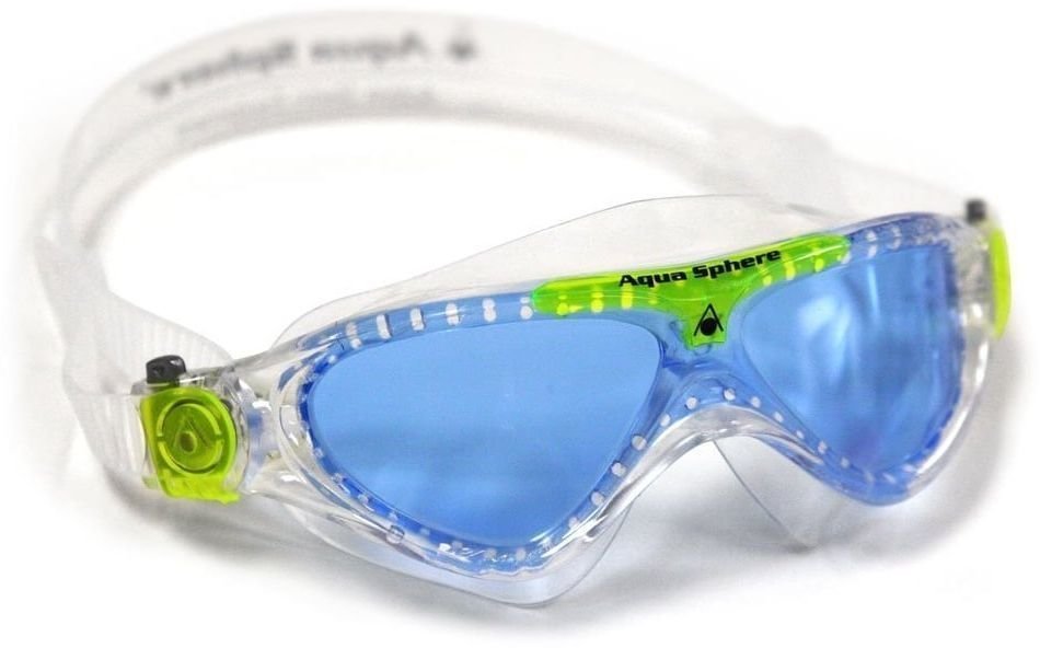 Swimming Goggles Aqua Sphere Swimming Goggles Vista Junior Blue Lens Clear/Lime Junior