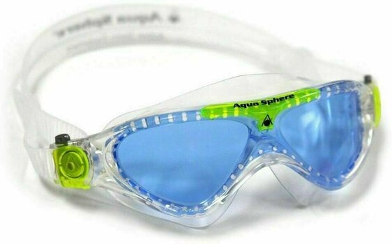 Svømmebriller Aqua Sphere Svømmebriller Vista Junior Blue Lens Clear/Lime Junior - 1