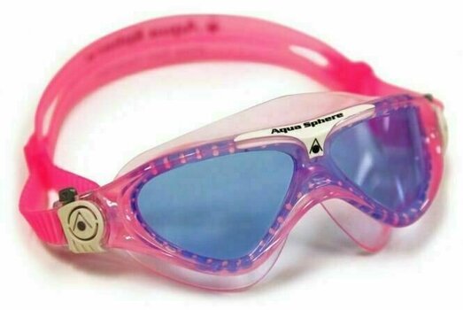 Swimming Goggles Aqua Sphere Swimming Goggles Vista Junior Blue Lens Pink/White Junior - 1