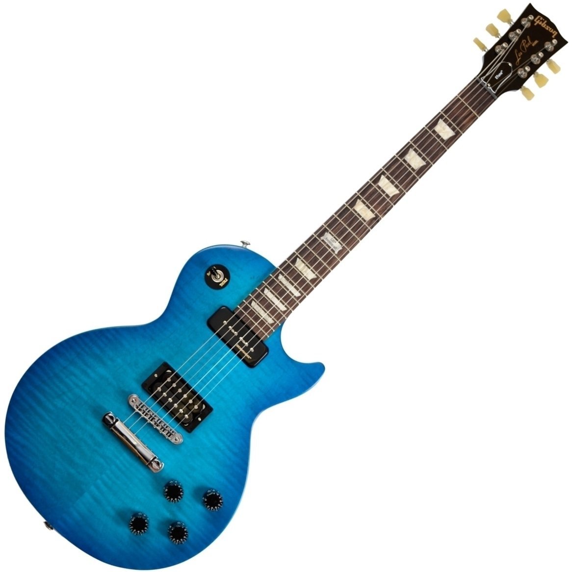 Elektriska gitarrer Gibson Les Paul Futura 2014 w/Min E Tune Pacific Blue Vintage Gloss