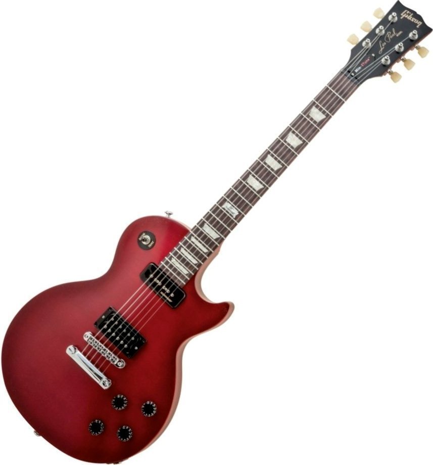 Elektriska gitarrer Gibson Les Paul Futura 2014 w/Min E Tune Brilliant Red Vintage Gloss