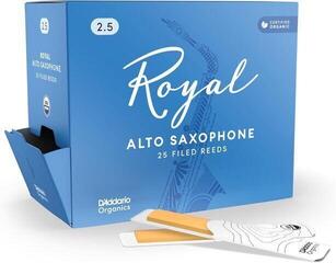 Тръстикова пластинка за алт саксофон Rico Royal Organic 2.5 25-Count Тръстикова пластинка за алт саксофон