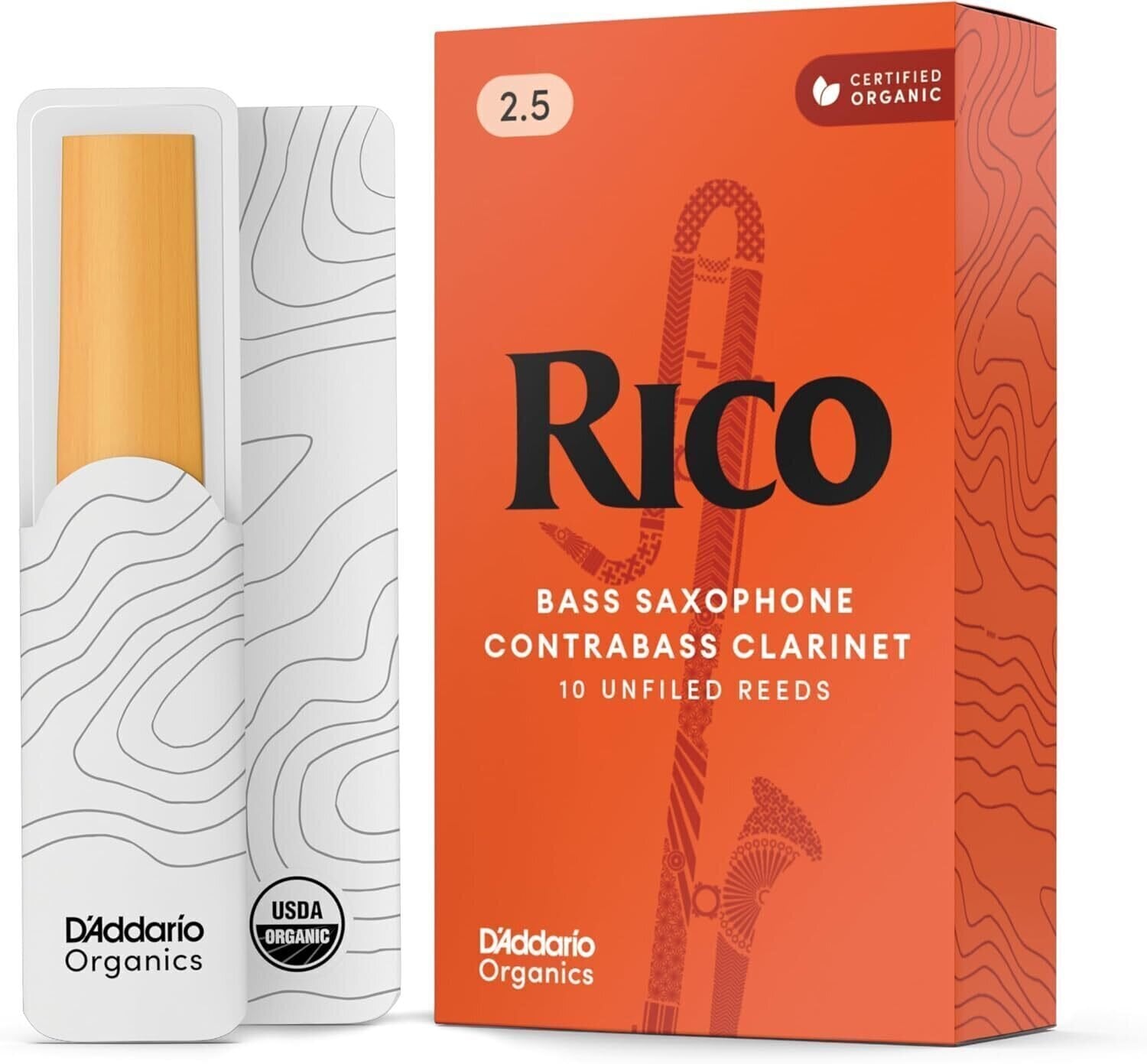 Clarinet Reed Rico RFA1025 2.5 10-pack Clarinet Reed