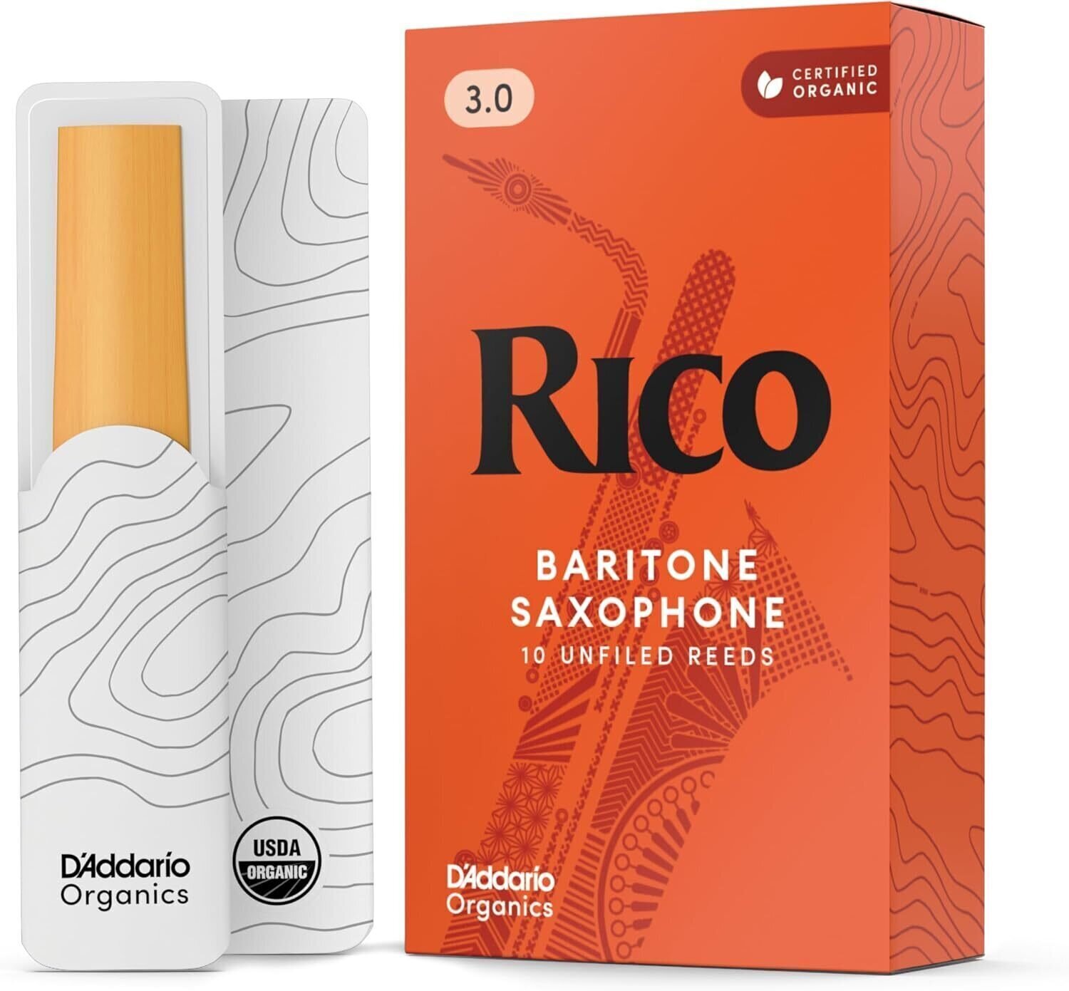 Barytone Saxophone Reed Rico RLA1030 3 10-pack Barytone Saxophone Reed