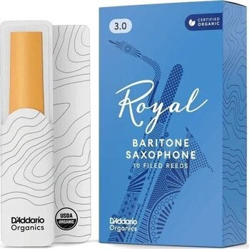Barytone Saxophone Reed Rico Royal 3 10-pack Barytone Saxophone Reed - 1