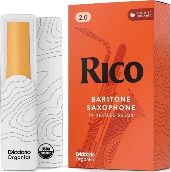 Barytone Saxophone Reed Rico RLA1020 2 10-pack Barytone Saxophone Reed
