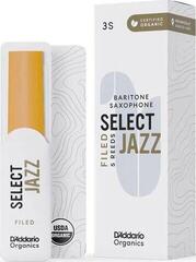 Barytone Saxophone Reed Rico Organic Select Jazz Filed 3 Soft 5-pack Barytone Saxophone Reed