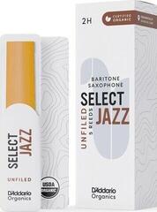 Bariton szaxofon nád Rico Organic Select Jazz Unfiled 2 Hard 5-pack Bariton szaxofon nád