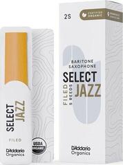 Barytone Saxophone Reed Rico Organic Select Jazz Filed 2 Soft 5-pack Barytone Saxophone Reed