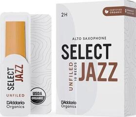 Alto Saxophone Reed Rico Organic Select Jazz Unfiled 2 Hard 10-pack Alto Saxophone Reed