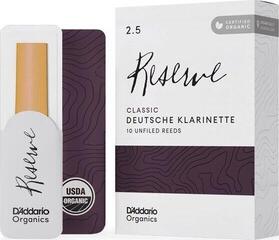 Clarinet Reed Rico Organic Reserve Classic 2.5 10-pack Clarinet Reed