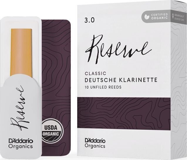 Stroik do klarnetu Rico Organic Reserve Classic 3.0 10-pack Stroik do klarnetu