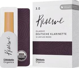 Clarinet Reed Rico Organic Reserve Classic 3.0 10-pack Clarinet Reed