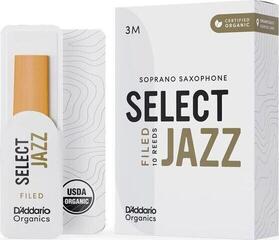 Тръстикова пластинка за сопрано саксофон Rico Organic Select Jazz Filed 3 Medium 10-pack Тръстикова пластинка за сопрано саксофон