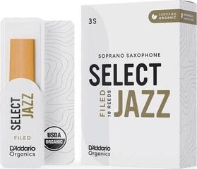Soprano Saxophone Reed Rico Organic Select Jazz Filed 3 Soft 10-pack Soprano Saxophone Reed