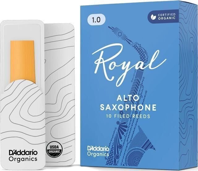 Ancie pentru saxofon alto Rico Royal Organic 1 10-pack Ancie pentru saxofon alto