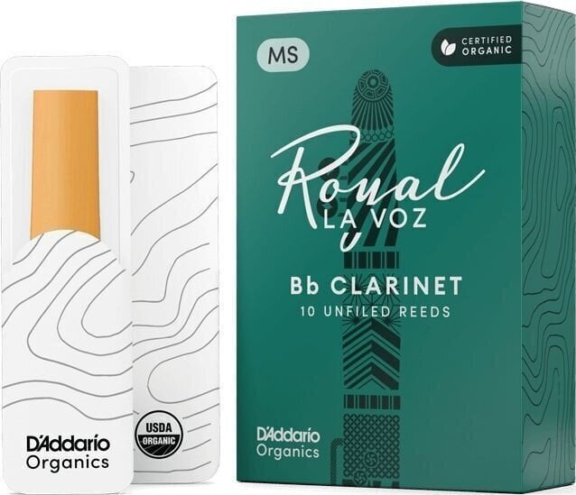 Clarinet Reed Rico La Voz Medium-Soft 10 Pack Clarinet Reed