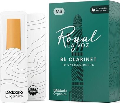 Clarinet Reed Rico La Voz Medium-Soft 10 Pack Clarinet Reed - 1