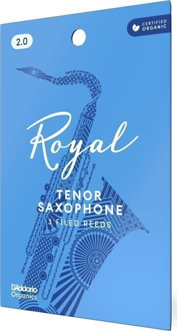 Caña de Saxofón Tenor Rico Royal 2 3-pack Caña de Saxofón Tenor