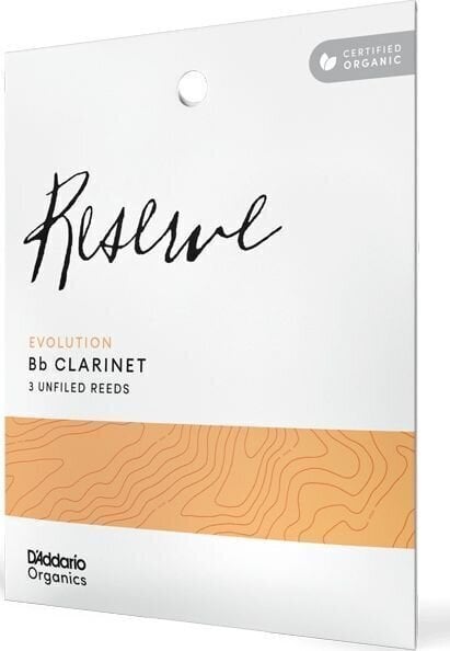 Clarinet Reed Rico Organic Reserve Evolution 2.5 3-Pack Clarinet Reed