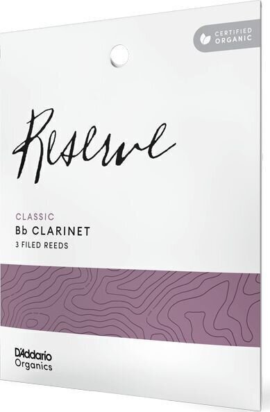 Clarinet Reed Rico Organic Reserve Classic 2.5 3-Pack Clarinet Reed
