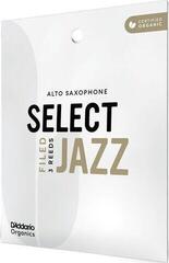 Altsaxofon reed Rico Organic Select Jazz Filed 2 Medium 3-Pack Altsaxofon reed