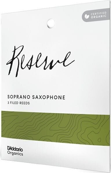 Soprano Saxophone Reed Rico Organic Reserve 2.5 3-Pack Soprano Saxophone Reed