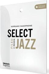 Soprano Saxophone Reed Rico Organic Select Jazz Filed 2 Soft 3-Pack Soprano Saxophone Reed