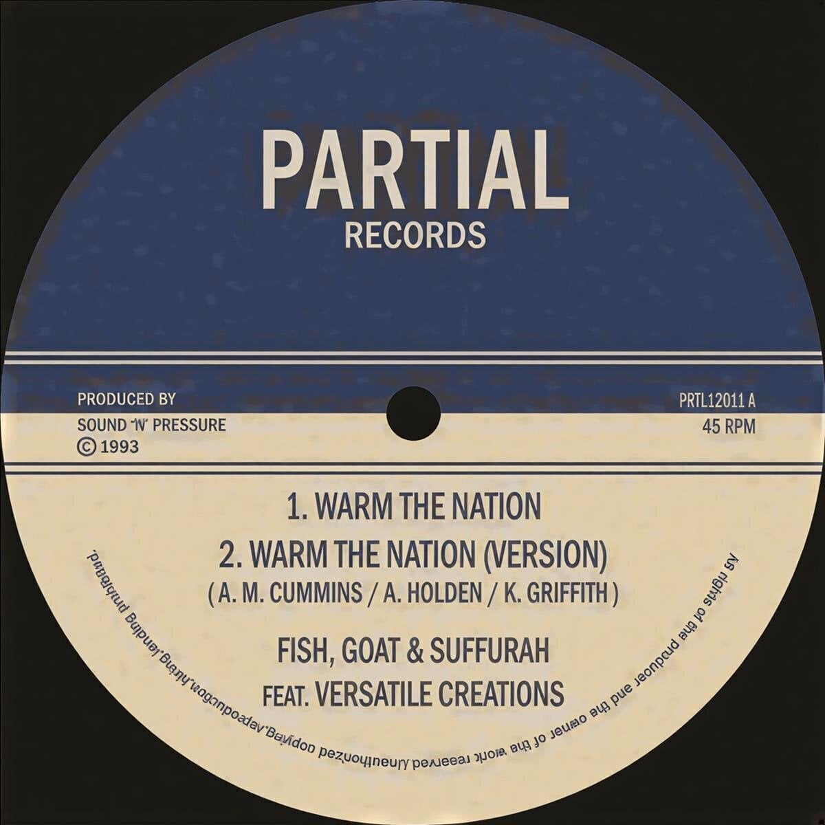 Vinyl Record Fish, Goat & Suffurah - Warm The Nation (LP)
