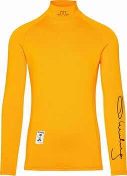 Thermal Clothing J.Lindeberg EL Soft Compression Mens Base Layer Warm Orange S - 1