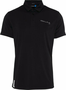 Poloshirt J.Lindeberg Signature KV Reg TX Jersey Mens Polo Shirt Black M - 1