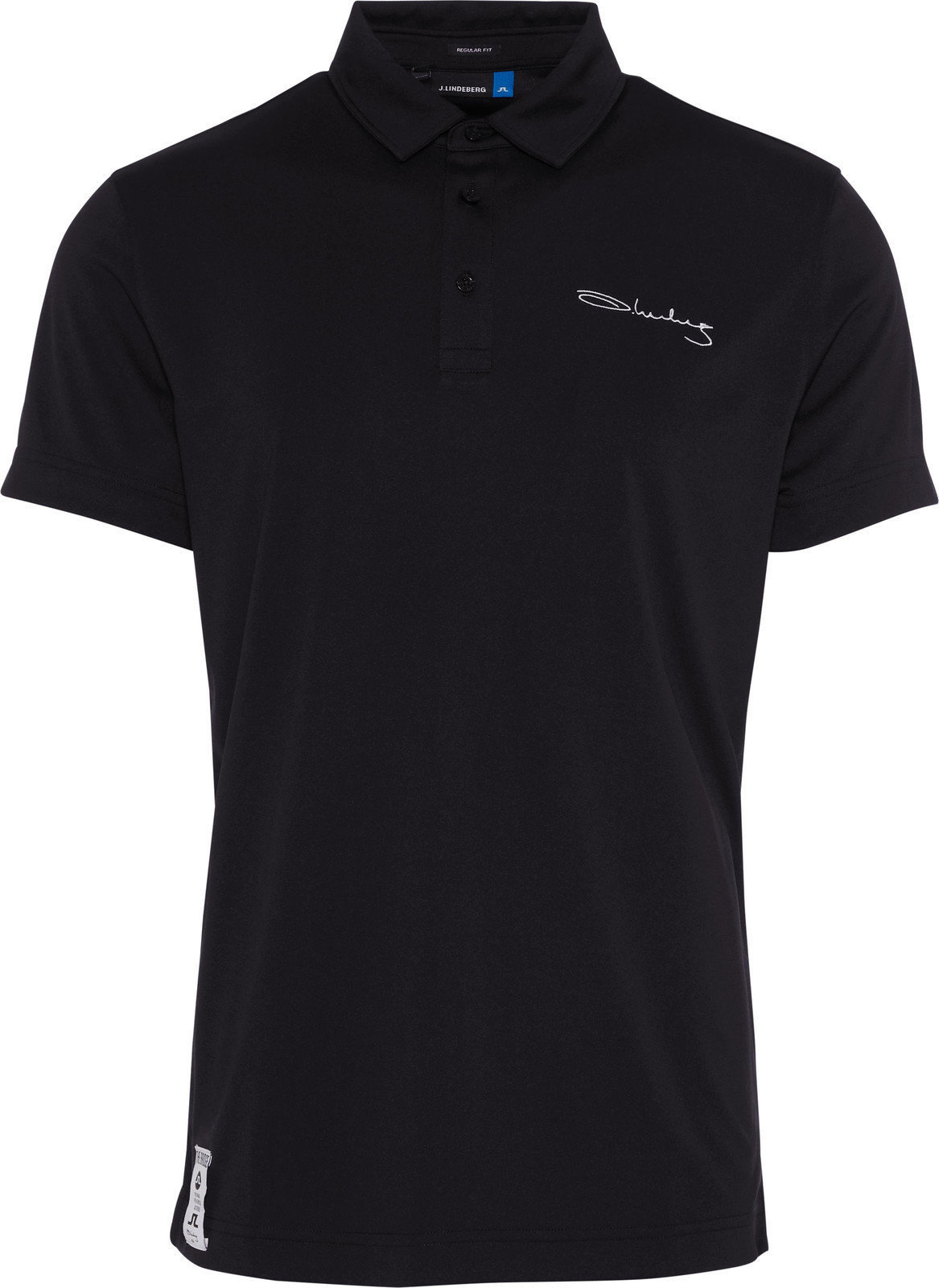 Camiseta polo J.Lindeberg Signature KV Reg TX Jersey Mens Polo Shirt Black XL