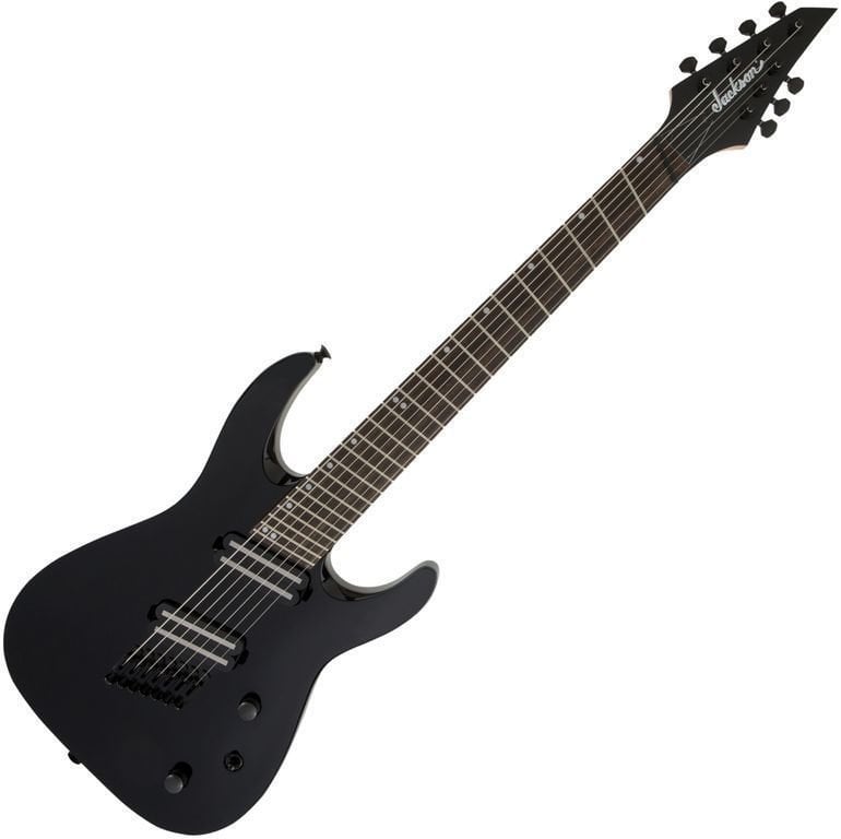 Multi-scale elektrische gitaar Jackson X Series Dinky Arch Top DKAF7 IL Gloss Black