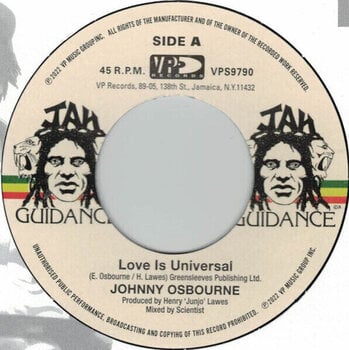 Vinilinė plokštelė Johnny Osbourne - Love Is Universal (Reissue) (7") - 1