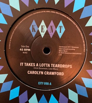 LP ploča Caroline Crawford & Hodges, James, Smith & Crawford - It Takes A Lotta Teardrops / I'm In Love (7" SP) - 1