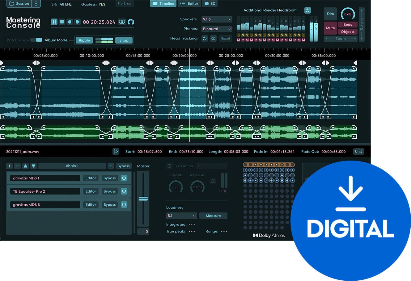 Software Plug-In FX Processor Fiedler Audio All Dolby Atmos bundle (Digital product)