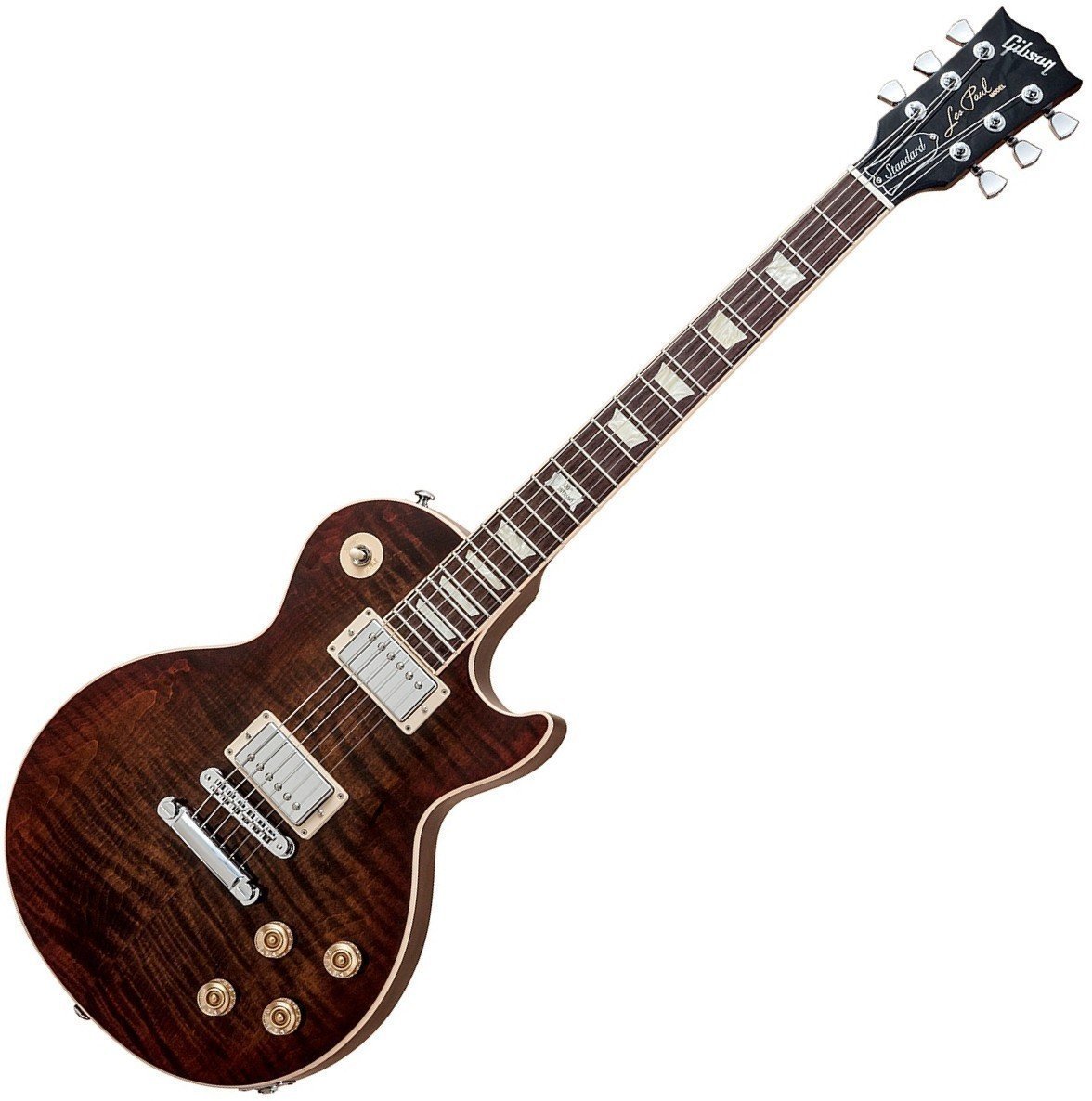 Guitare électrique Gibson Les Paul Standard Plus 2014 Rootbeer Burst Perimeter